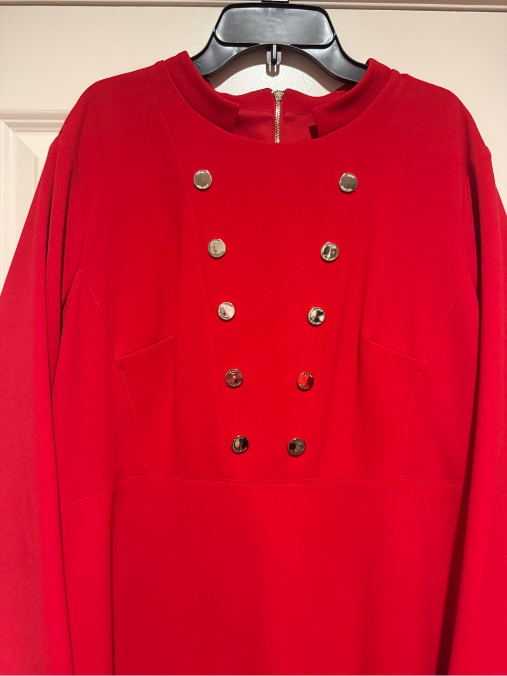 Tommy Hilfiger Red Double-Breasted Blazer Jacket